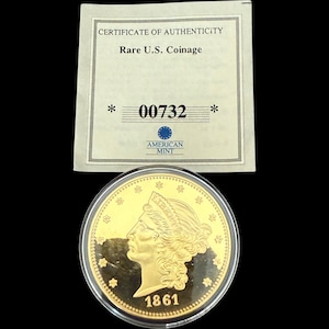 American Mint Rare U.S. Coinage 1861 Paquet Eagle Replica