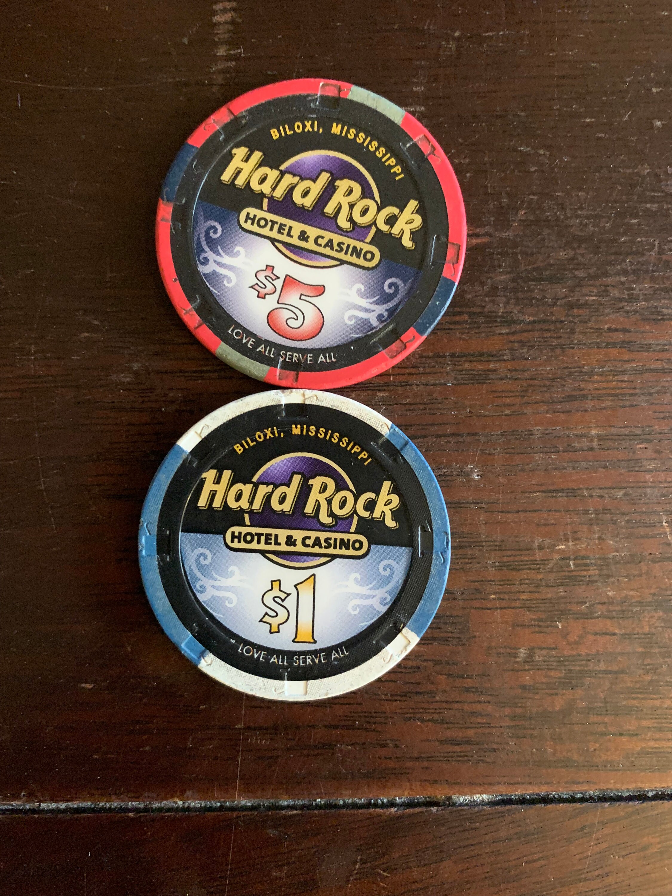 Hard Rock Casino Chips Set Etsy