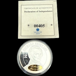 American Mint Declaration of Independence Richard Henry Lee