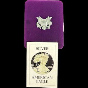 1986-S Proof American Silver Eagle in Case and COA