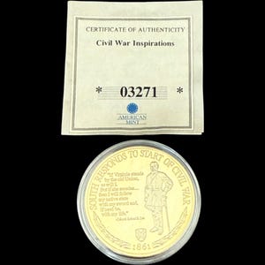 American Mint Civil War Inspirations South Responds Robert E. Lee