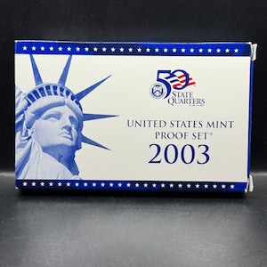 Beautiful 2003 US Mint Proof Set in Box W/COA
