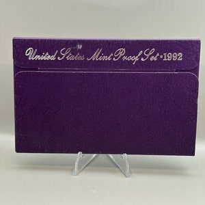 Beautiful 1992 US Mint Proof Set in Box with COA