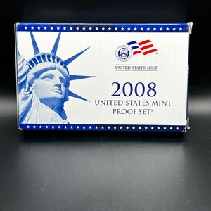 2008-S U.S. Mint 14-Coin Proof Set: Complete with Box & COA