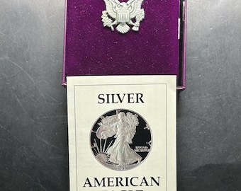 1987 American Silver Eagle/ Walking Liberty Silver Dollar - Etsy