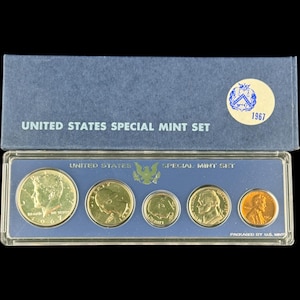 Vintage 1967 US Special Mint Set with Original Case & Box