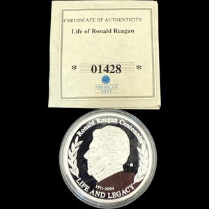 American Mint Life of Ronald Reagan First Inaugural Address