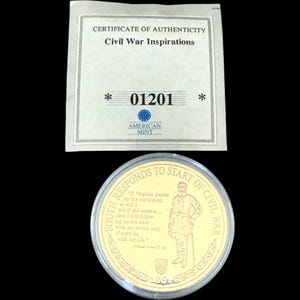 American Mint Civil War Inspirations South Responds Robert E. Lee