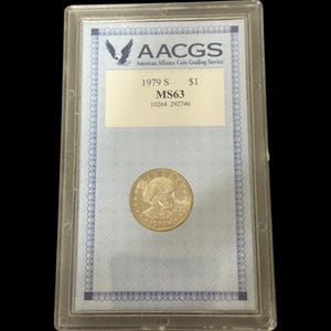1979-S Susan B Anthony Dollar Graded AACGS MS63