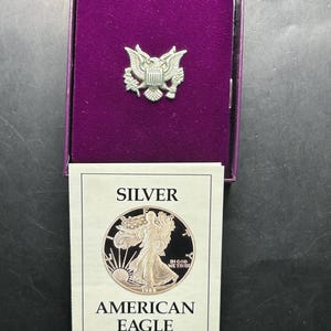 Beautiful 1988-S Proof American Silver Eagle with Velvet Box, Storage Box and COA