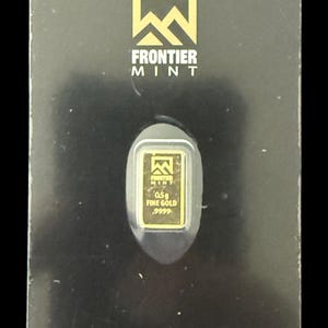 1/2 Gram Frontier Mint .9999 Fine Gold