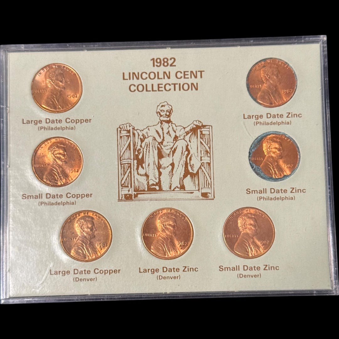 1982 Lincoln Cent Collection - Etsy