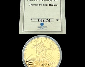 American Mint Greatest US Coin Replica 1807 Gaudens Eagle Replica