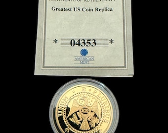 American Mint Greatest US Coin Replica 1787 Brasher EB Replica