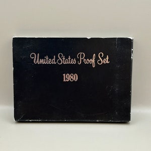 Beautiful 1980 US Mint Proof Set in Box