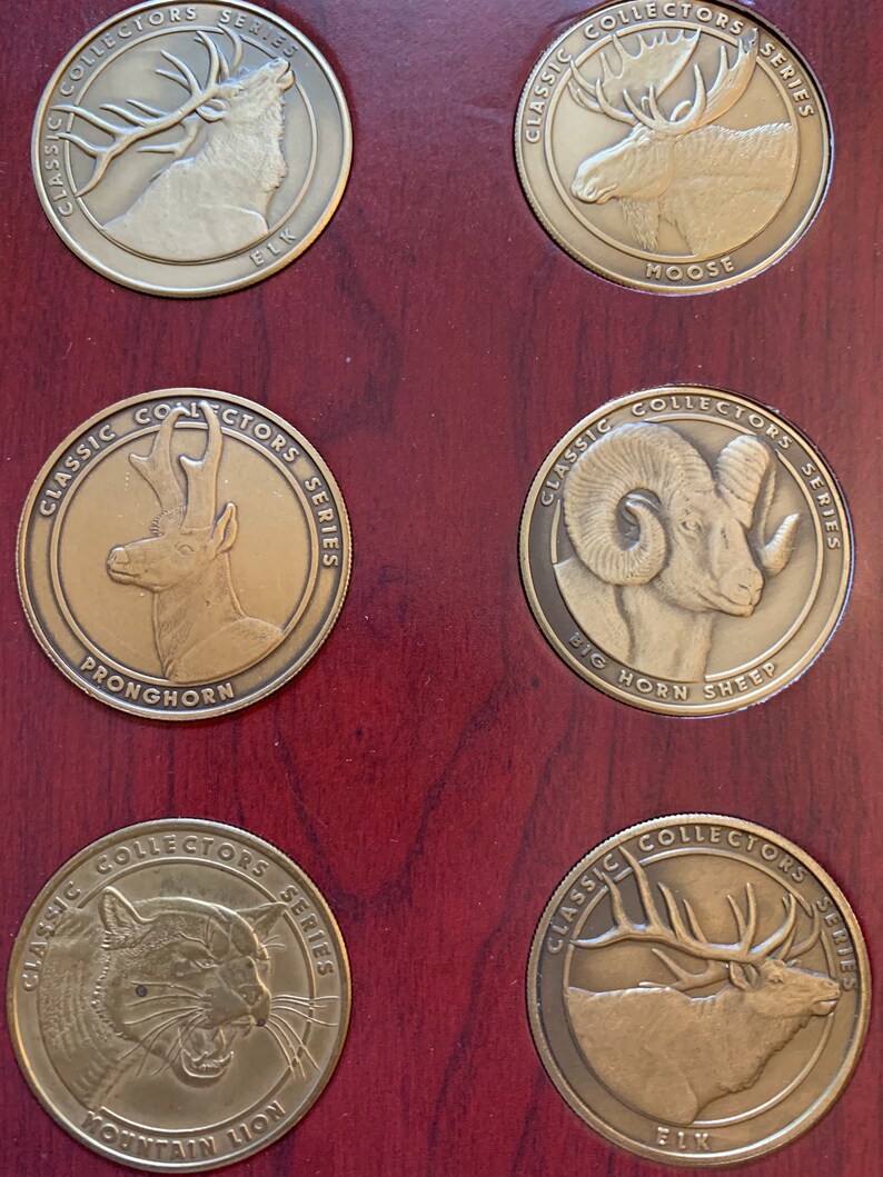 NRA Classic Collector's Series Wildlife Bronze Coins | Etsy