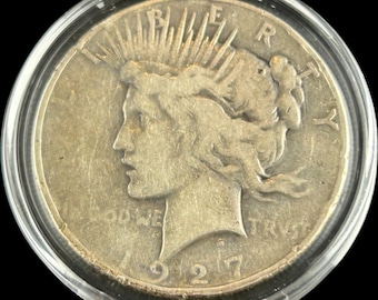 1927-D Peace Silver Dollar- 90% Silver