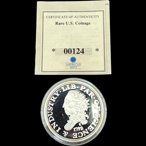 American Mint Rare U.S. Coinage 1792 Half Disme