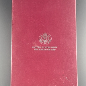 1988 United States Prestige Proof Set in Original Box & COA