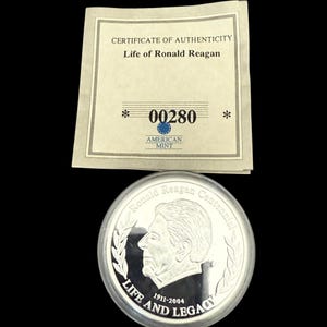 American Mint Life of Ronald Reagan First Inaugural Address