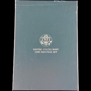 1990 United States Prestige Proof Set in Original Box & COA