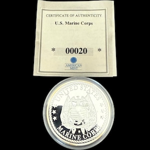 American Mint Marine Corps Coin Collection Good Night Chesty Coin