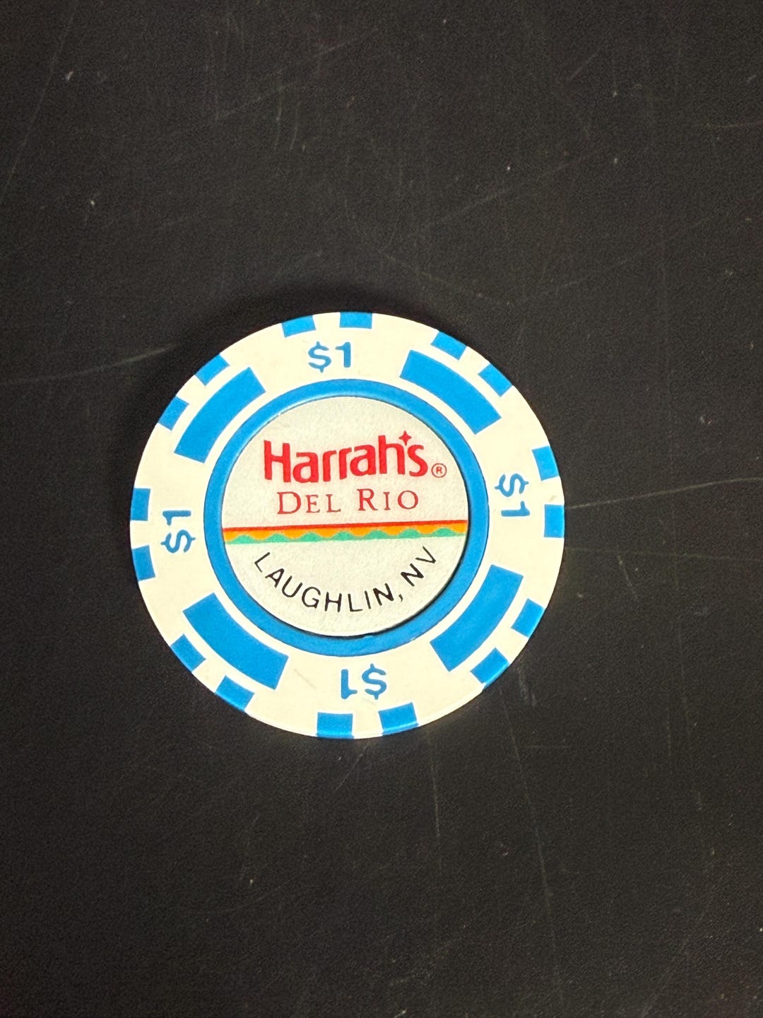 Der Rio Dollard Harrah’s Del Rio Laughlin NV 1 Dollar Casino Chip – Vintage Nevada ...