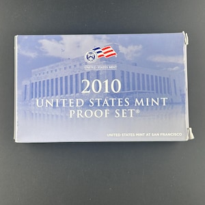 2010-S U.S. Mint 14 Coin Proof Set: Complete with Box & COA