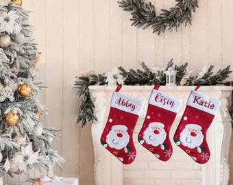 Personalised Christmas Stocking/Plush Christmas Stocking/ Deluxe Christmas Stocking