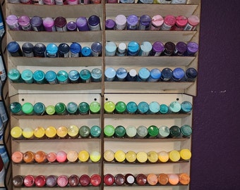 Plywood Acrylic Paint Wall Organizer: Craft Room Storage