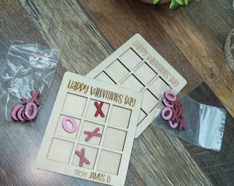 Valentines Day Tic tac toe | Valentines Day Gift |  Easy Kids Valentines Day Party | Customizable Valentines Day Gift