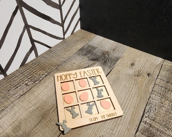 Easter Tic Tac Toe Game: Personalized Basket Gift