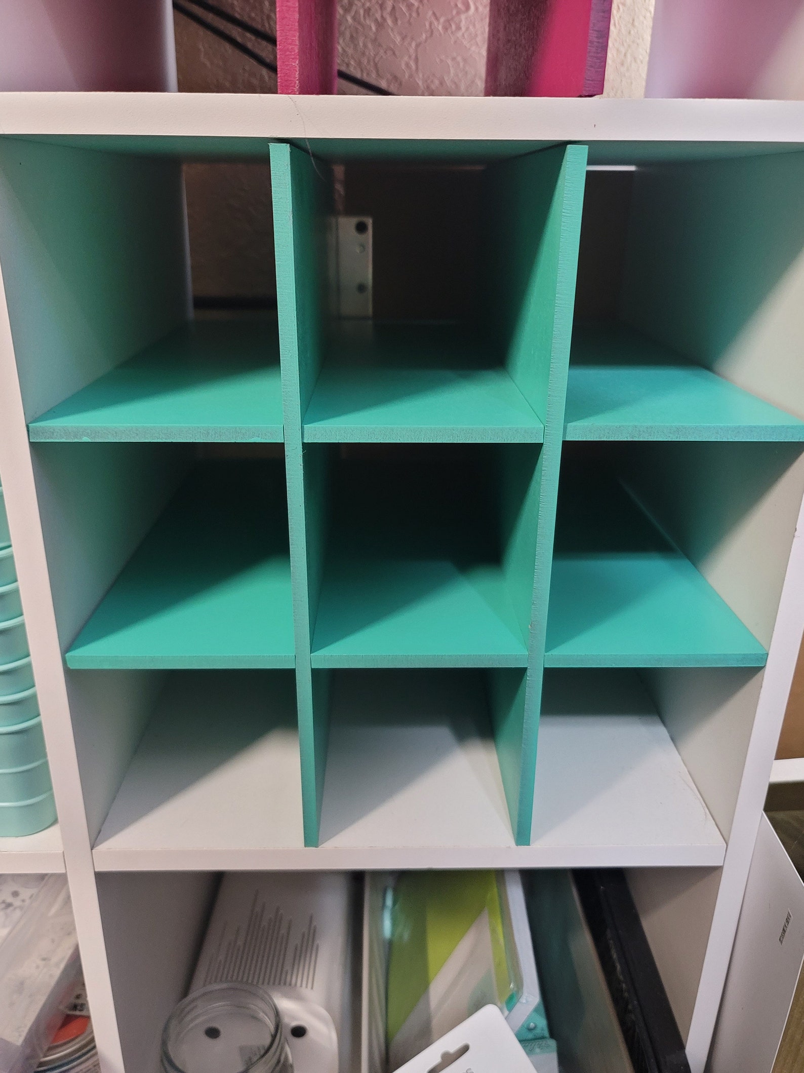3x3 Unfinished Cubby Insert | Custom Cut Insert | Cut to Fit - Etsy