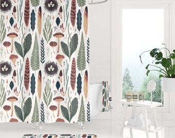 Autumn Pumpkin Harvest Shower Curtains for Bathroom Fall Thanksgiving Shower Curtain Fallen Leaves Polyester Fabric Waterproof Shower Curtain with Hooks 69x70inch