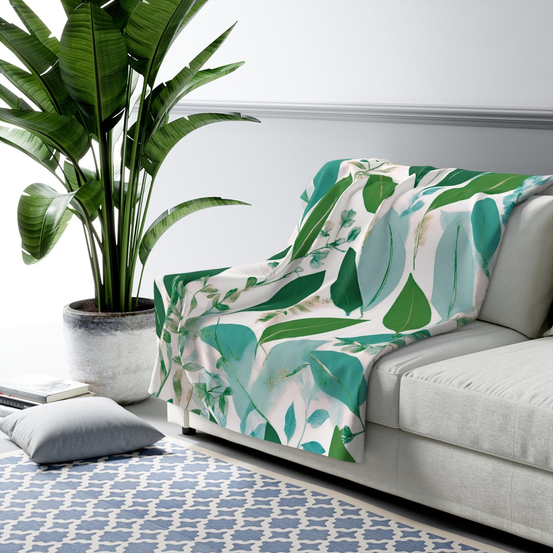 ソファ用スローブランケット、ソフトブランケット&スロー、秋の木の水彩画、59x78.7インチ ＼P10倍 11/28 14:59迄／ ブランケット  スローケット ひざ掛け 膝掛 腰掛け ポリエステル オレンジ グレー グリーン ブラウン 緑 茶色 おしゃれ 防寒 寒さ 冷え くすみカラー ... スローブランケット、ソフトブランケットとスロー、秋の木の水彩画、59x78.7インチ