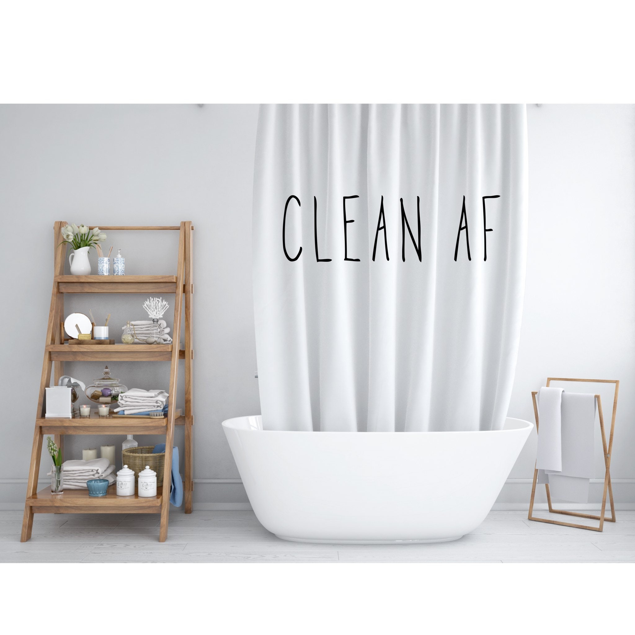farmhouse shower curtain
