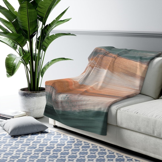 Dark beige throw blanket sale