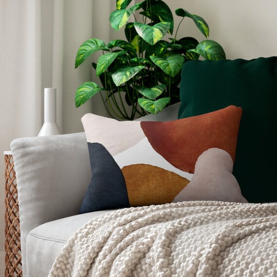 Blush and navy cushions sales
