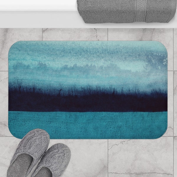 Green Bath Mat Etsy