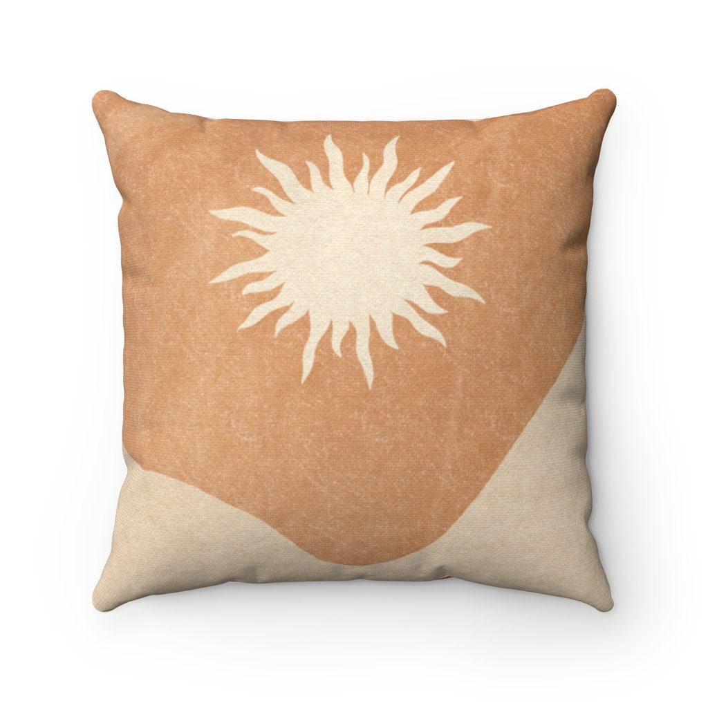 Boho Pillow Cover Southwestern Terracotta Throw Sun Hills Etsy