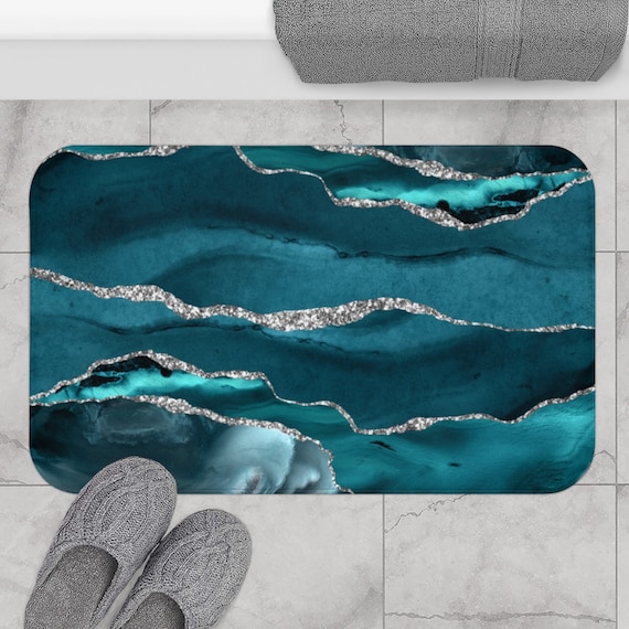 Marble Bathroom Runner Rugs Luxury Turquoise Long Bath Rugs Ultra