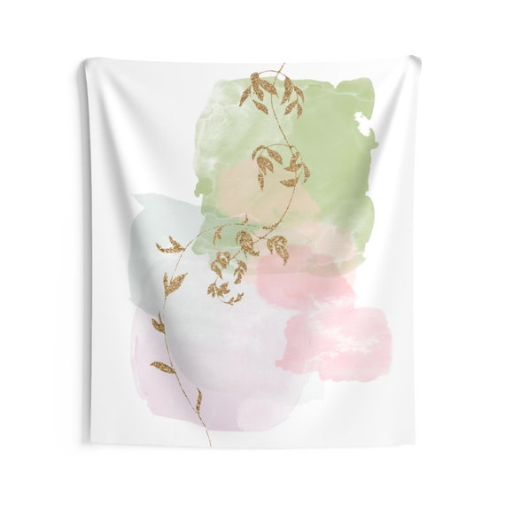 Green and pink tapestry hotsell