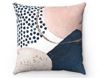 Pink and top blue cushions