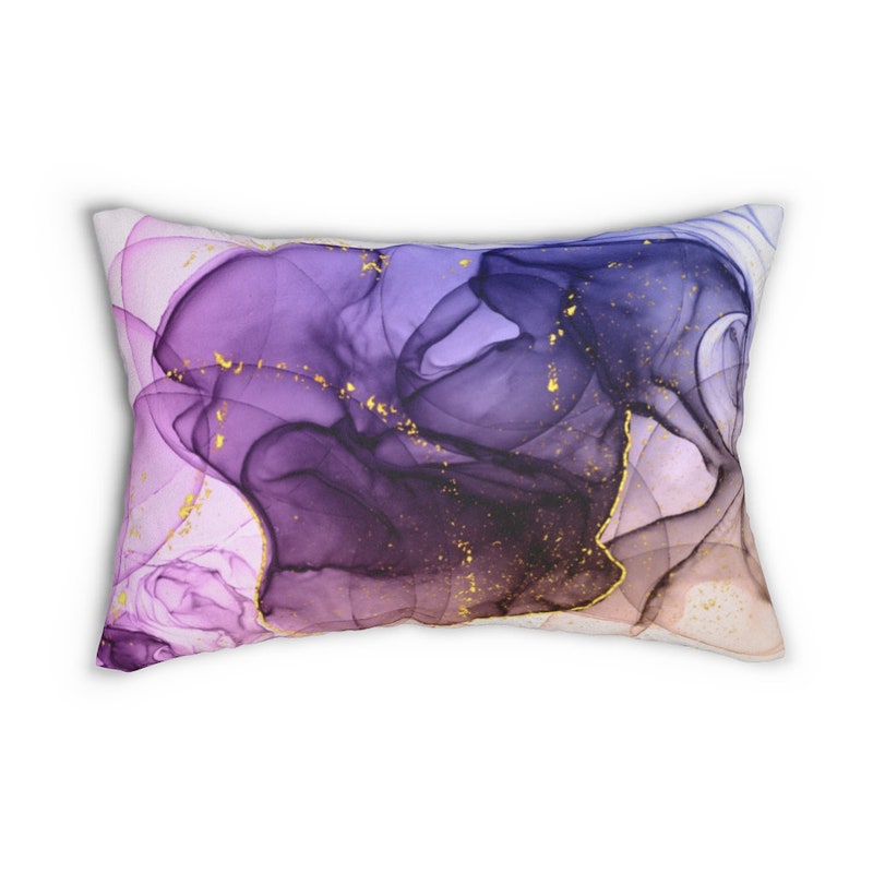 FINAL SALE Throw Pillow Flower Row Lilac