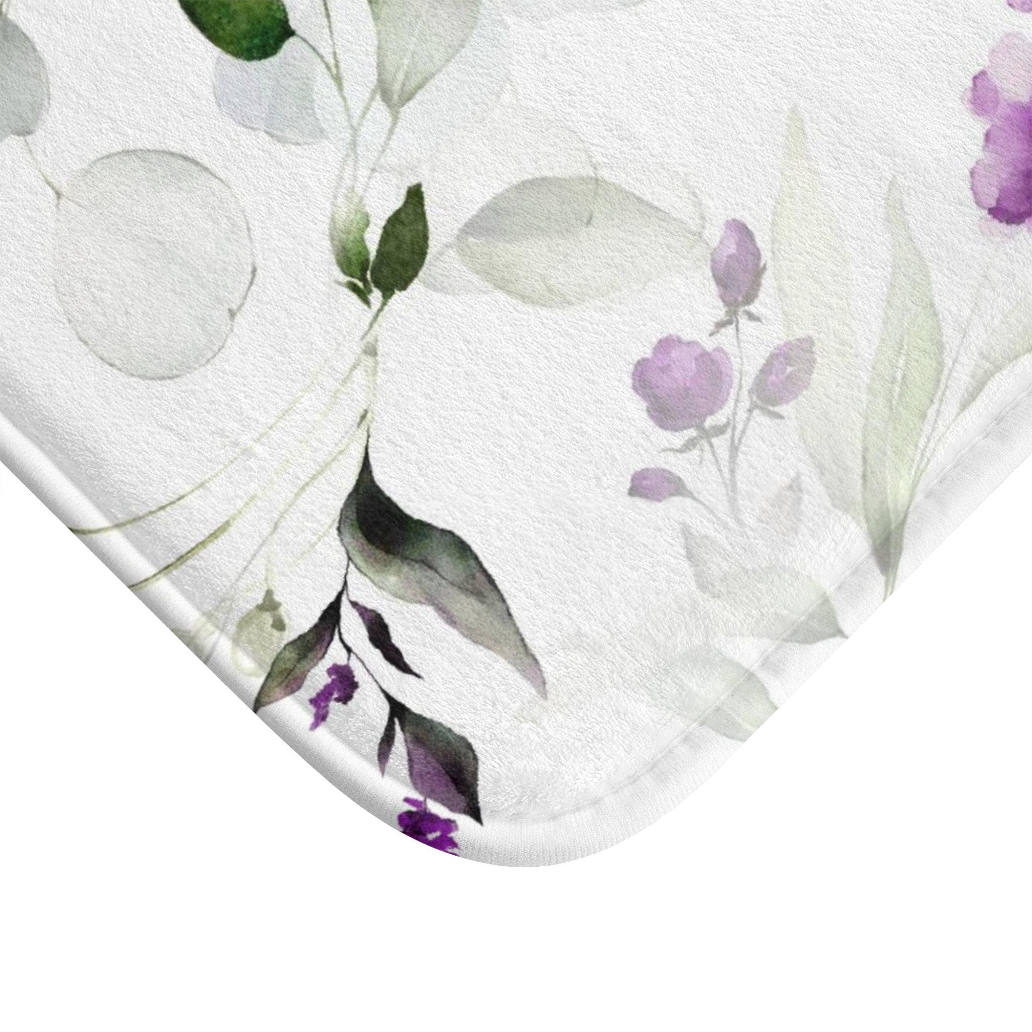 Newwiee Boho Duschvorhang-Set Mit Blumenmuster – 7-teilig Mit Matten, Handtüchern & WC-Vorlegern, Wasserdicht