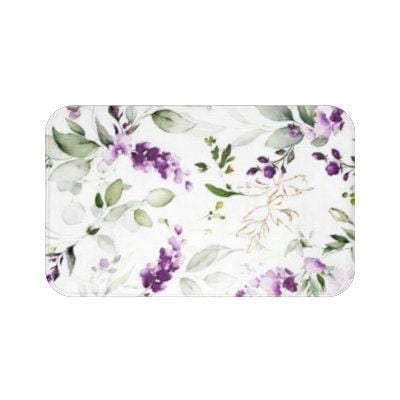 Newwiee Boho Duschvorhang-Set Mit Blumenmuster – 7-teilig Mit Matten, Handtüchern & WC-Vorlegern, Wasserdicht