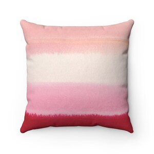 Boho Chic Pillow Cover, Blush Dusty Pink, Gradient Ombre, Living Room, Bedroom, Farmhouse, Country Home, Watercolor, Couch Accent Pillowcase