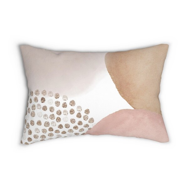 Blush Lumbar Pillows Etsy