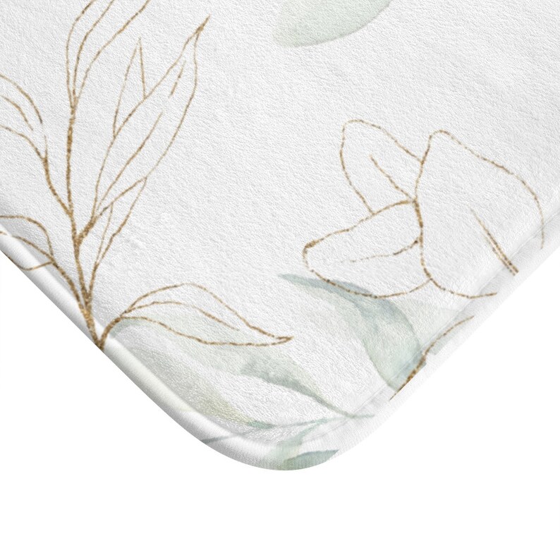 Eucalyptus Bath Mat and Rug Farmhouse Bathroom Decor Lake Etsy