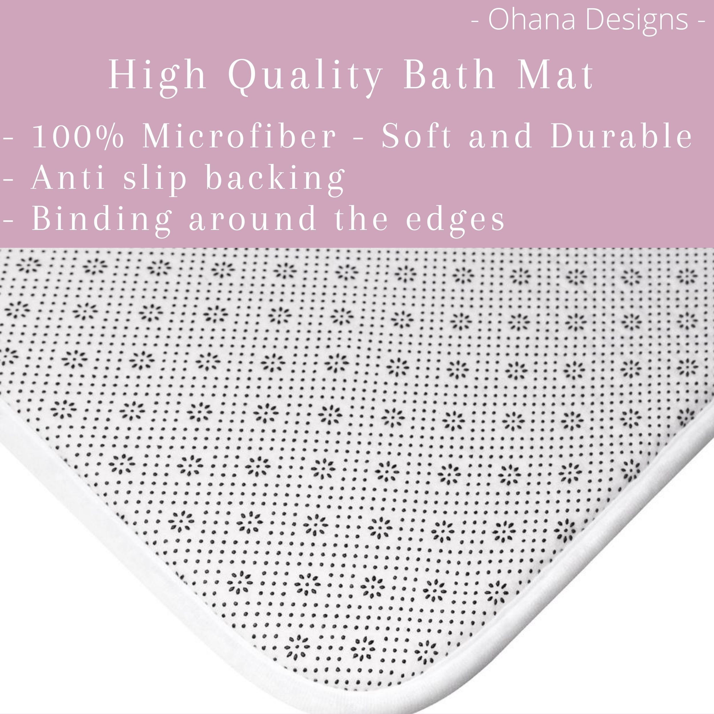 Rae Dunn Inspired Relax bath mat Zen Bath Rug Modern Etsy